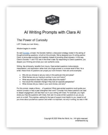 ai writing prompts pdf
