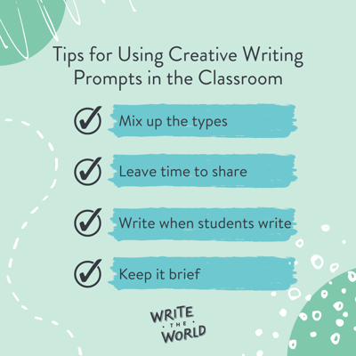 tips for using creative writing prompts for high school