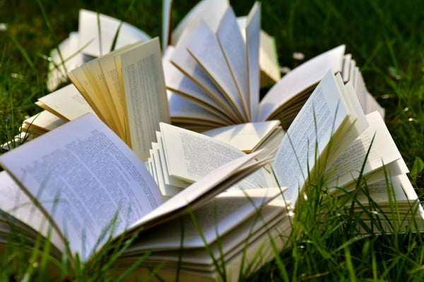 open-books-on-grass